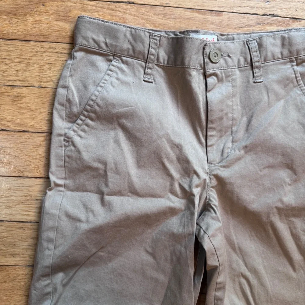 Cat & Jack Boys Khaki School Uniform Shorts Stretch Adjustable Waist Tan Size 10